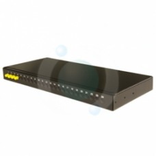 4 way FC Multimode 19" 1u BLACK Patchpanel