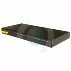 8 way ST Singlemode 19" 1u BLACK Patchpanel