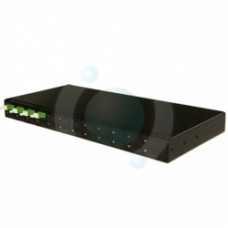 4 Way LCAPC Singlemode Duplex loaded 19" 1U loaded BLACK Patchpanel