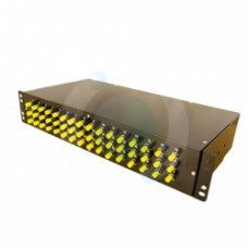 24 Way FC Singlemode 19" 2u BLACK Patchpanel