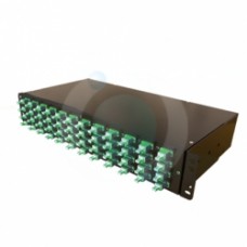 24 Way E2000APC Singlemode 19" 2u BLACK Patchpanel