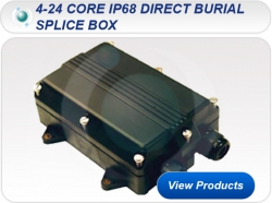 4-24 Core IP68 Direct Burial Splice Box