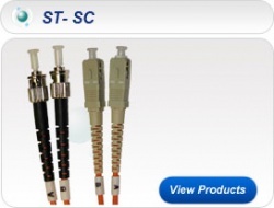 OM3 (50/125) ORANGE ST-SC Duplex Patchcord on 2.8mm Cable